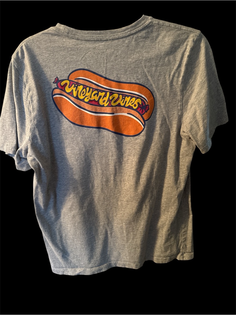 Vineyard Vines Kids Gray Short-Sleeve Graphic Tee - Orange Hot Dog Print